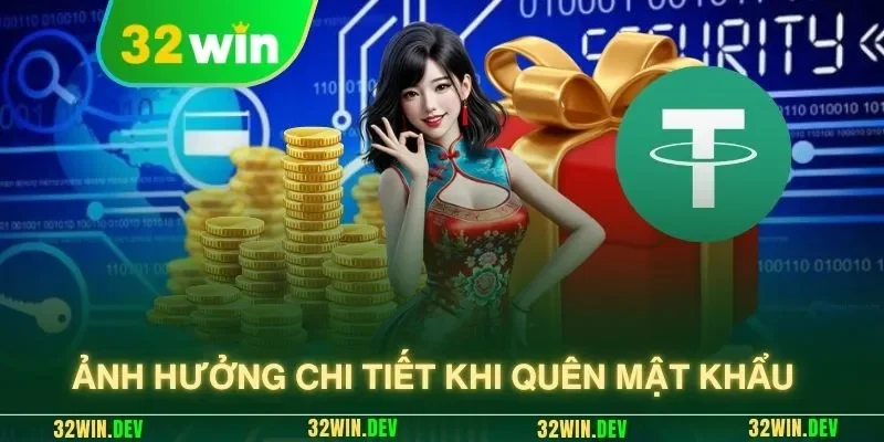 Ảnh hưởng chi tiết khi quên mật khẩu